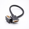 DVI Stecker 24 +5pin Aufholwinkel zu DVI Stecker 24+5pin Stright Zinklegierung 0.3M