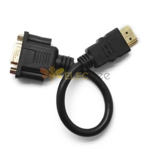HDMI macho a VGA D-SUB 15 pin hembra Video AV Cable adaptador Fr HDTV Set-Top 20cm 20pcs