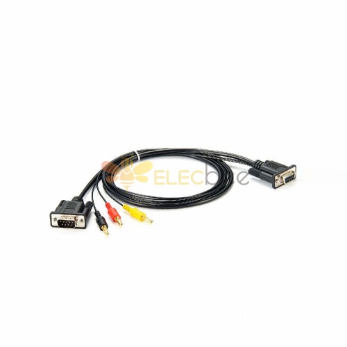 Cavo modulo monitoraggio bus Lin Db9 femmina a Db9 e tre connettori a banana 1 M