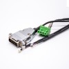 金屬外殼DB15pin轉1個綠色接線盒電纜組件3米