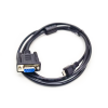 직렬 케이블 1.5M가 있는 D-Sub 9 핀 암 스트레이트 커넥터에 마이크로 USB 남성