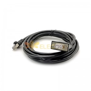 NCR Verifone POS Terminal DB9 to RJ50 10P Crystal Head Connection Cable for Printer 3meters