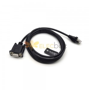 NCR Verifone POS Terminal DB9 a RJ50 10P Cable de conexión de cabezal de cristal para impresora 3 metros