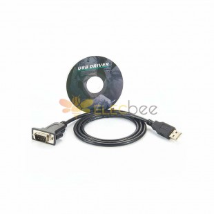 Кабель-переходник USB 2.0 Male-Serial 9 Pin DB9 Male RS232, 1 м