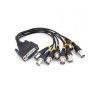 VGA 15 Pin To 8 BNC CCTV Cable 2 Rows Female Jack Video VGA CCTV CABLE