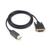 Displayport Stecker zu DVI 24 +1 Pin Stecker 1080p HD Line Schraubverschluss Kabel Adapter 0.5m