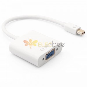 VGA Mini DisplayPort 直式MDP公頭轉VGA母頭連接线0.5米