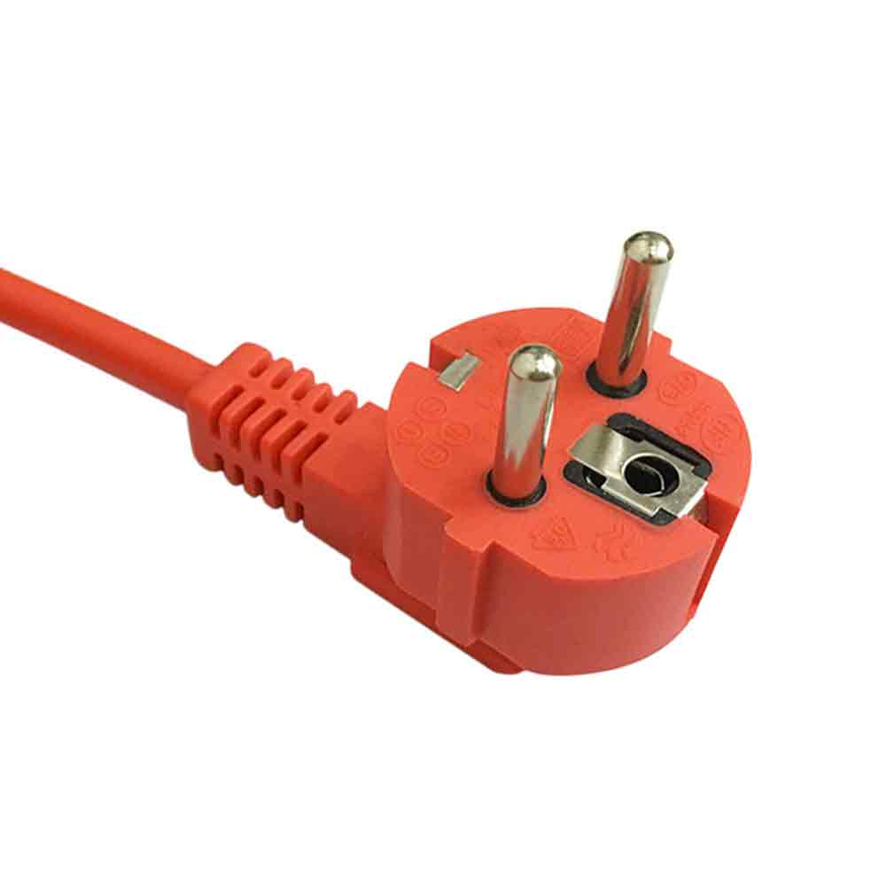 2 pin 2.5² Straight-Head European Standard Power Cord - 16A Waterproof Euro Plug, European-Style Extension Cord