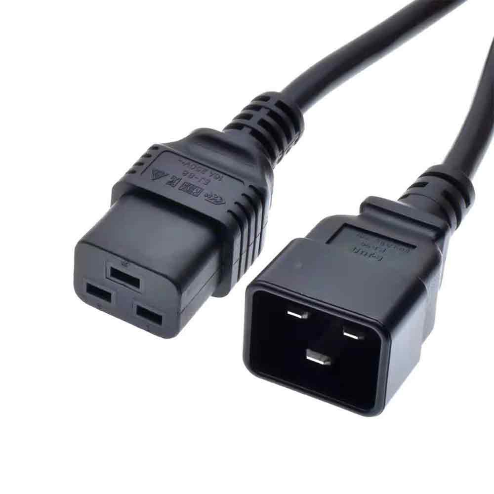 2 pin European Standard VDE 2.5A Straight-Head Power Cord - 2 pin European Standard Power Plug with Eight-Prong Tail