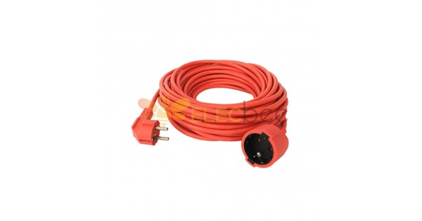 VDE Certified European-Style Outdoor Waterproof Extension Cord - 2 pin 2.0²  German Male-Female Plug