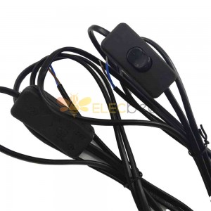 European Standard 2 pin 0.5² 2.5A Straight-Head Power Plug and Switch Cord - 303 Switch Power Cord