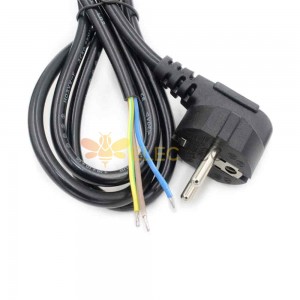 European Standard 2 pin 0.5² 2.5A Straight-Head Power Plug and Switch Cord - 303 Switch Power Cord