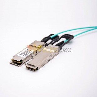 40Gbps QSFP+ 활성 광 케이블 AOC QSFP+ - QSFP+ 직접 연결 케이블