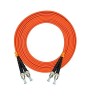 Fiber Optik Kablo Konektörleri Tipleri 3M ST -ST Dubleks 62,5 125 OM1 Multimode Jumper Optik Yama Kablosu