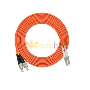 Cable de fibra óptica de 2 núcleos de 3 metros LC a FC Duplex 50/125 om OM2 Cable de parche óptico de puente multimodo