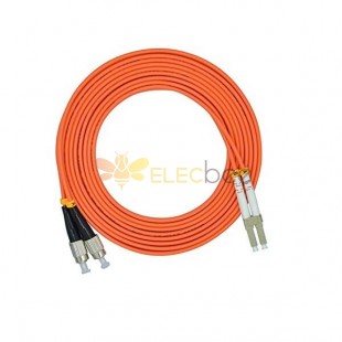 2 Core Fiber Optic Cable 3Meter LC to FC Duplex 50/125μm OM2 Multi-mode Jumper Optical Patch Cord LSZH