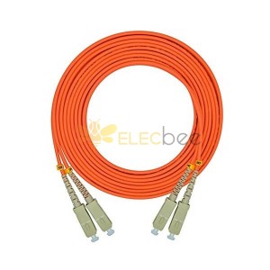 4 Core Fiber Optic Cable 3Meter SC to SC Duplex 50/125μm OM2 Multi-mode Jumper Optical Patch Cord LSZH