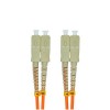 4 Çekirdekli Fiber Optik Kablo 3Meter SC - SC Dubleks 50/125μm OM2 Çok Modlu Jumper Optik Yama Kablosu PVC(Yükseltici/OFNR)