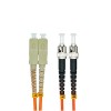 Fiber Optik Kablo Montajları 3Meter SC - ST Dubleks 50/125μm OM2 Çok Modlu Jumper Optik Yama Kablosu