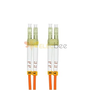 Internet Bağlantısı için Fiber Optik Kablo 3Meter LC - LC Dubleks 50/125渭m OM2 Çok Modlu Jumper Optik Yama Kablosu