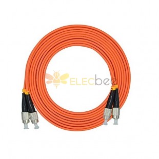 Fiber Optic Cable LAN 3Meter FC to FC Duplex 50/125μm OM2 Multi-mode Jumper Optical Patch Cord PVC(Riser/OFNR）