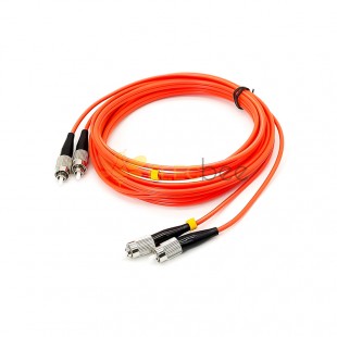 Fiber Optic PVC Cable LAN 3Meter FC to FC Duplex 50/125μm OM2 Multi-mode Jumper Optical Patch Cord 