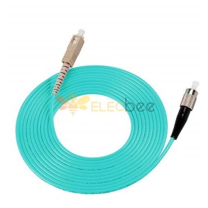 2MM Fiber Optic Kabel Jumper 3M Simplex 50 125 Multimode 10GB OM3 SC zu FC