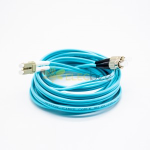 Comprar cable de fibra óptica 3M LC a FC Duplex 50 125 10G OM3 Multimode Jumper Cable de parche óptico