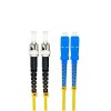 Fiber Jumper Cable Manufactures 3Meter SC to ST Duplex 9/125μm OS2 Single-mode Jumper Optical Patch Cord