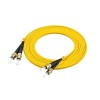 Fiber Optik Kablo 4 Çekirdekli 3Metre ST - ST Dubleks 9/125μm OS2 Tek Modlu Jumper Optik Yama Kablosu