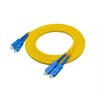 Extension du câble à fibre optique 3Meter SC à SC Duplex 9/125渭m OS2 Mono-mode Jumper Optical Patch Cord PVC (Riser/OFNR)