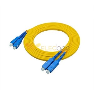 Fiber Optic Cable Extension 3Meter SC to SC Duplex 9/125m OS2 Single-mode Jumper Optical Patch Cord LSZH