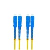 光ファイバ ケーブルエクステンション 3 メートル SC から SC デュプレックス 9/125渭m OS2 シングルモードジャンパ光パッチ コード PVC(ライザー/OFNR)