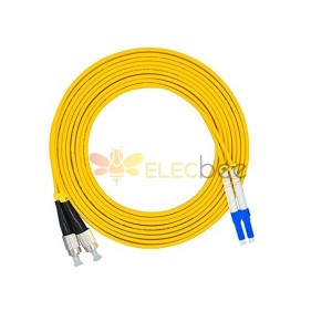 Cable de fibra óptica para iluminación LC a FC Duplex 9/125ám OS2 Cable de parche óptico de puente monomodo 3M