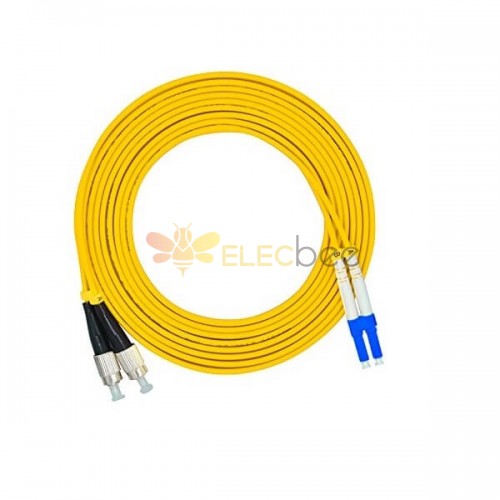 Оптоволоконный оптический кабель для освещения LC fc Duplex 9/125 мм OS2 Однорежимный перемычки оптический патч Шнур 3M