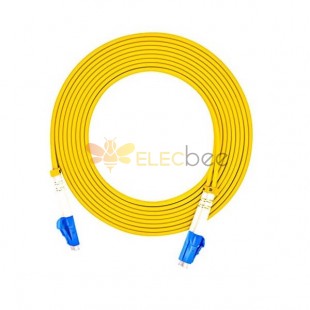 Волокно оптического кабеля LC к LC Duplex 9/125 мм OS2 Однорежимный перемычки оптический патч Шнур 3M ПВХ (Riser/OFNR)