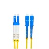 Cabos de fibra óptica 3meter LC para SC Duplex 9/125μm OS2 Single-mode Fiber Optic Cable Jumper Plenum (OFNP)