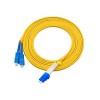 Câbles de patch optiques en fibre 3Meter LC à SC Duplex 9/125m OS2 Single-mode Fiber Optic Cable Jumper Plénum (OFNP)