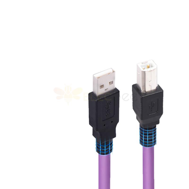 USB2.0 Male To Type B2.0 Male Industrial Camera Cable 2M 3m