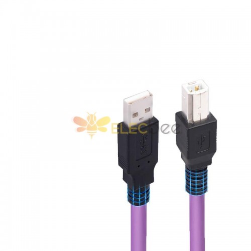 USB2.0 Male To Type B2.0 Male Industrial Camera Cable 2M 3m