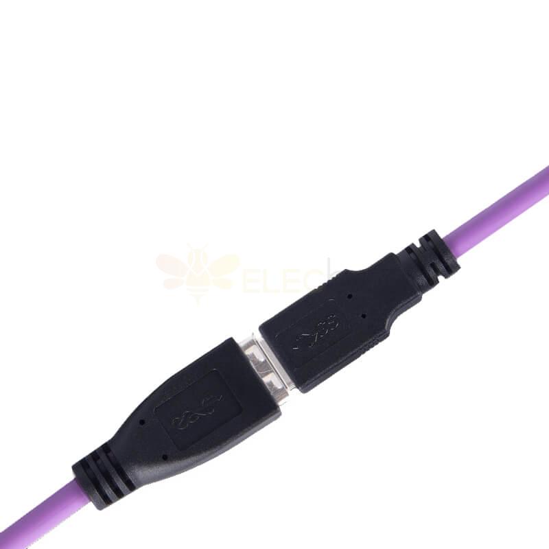 Cable de cámara industrial USB2.0A macho a hembra Cable de extensión Alta cadena de arrastre flexible 3M 2m