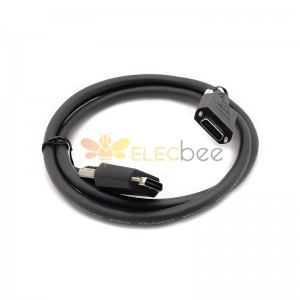 CameraLink High-Speed Signal Cable - SDR26 to MDR26 for Industrial Cameras with Drag Chain Flexibility - 1 Meter Length