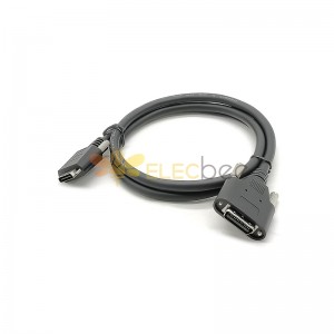 CameraLink High-Speed Signal Cable - SDR26 to MDR26 for Industrial Cameras with Drag Chain Flexibility - 1 Meter Length