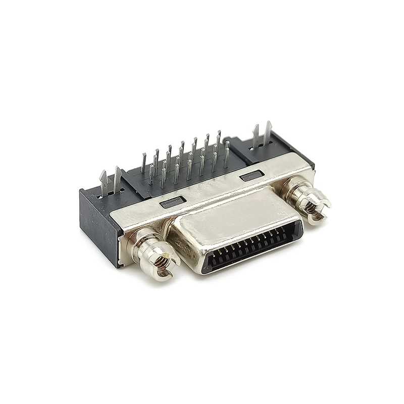 CameraLink PCB Mount Connector - 90-Degree SDR Female Socket - Compatible with 12226-1150-00FR