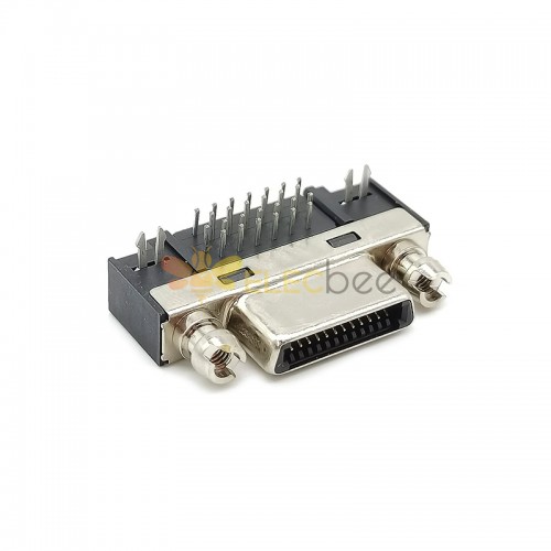 CameraLink PCB Mount Connector - 90-Degree SDR Female Socket - Compatible with 12226-1150-00FR