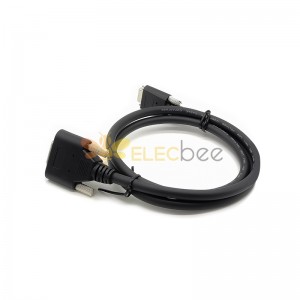 cameralink線纜工業相機PoCL電纜SDR轉SDR26P帶螺絲小頭線 1米