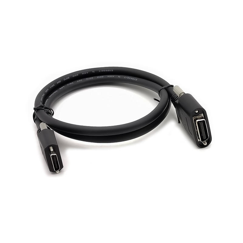 PoCL CameraLink Cable - SDR to SDR26P with Screw Small Head Data Line for Industrial Cameras - 1 Meter Length