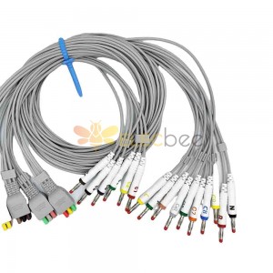 Cavo Snop per cavi EKG da 10 derivazioni compatibile Ge