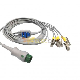 Accessori medici Clip per cavo ECG compatibile con connessione diretta a 12 pin per uso veterinario