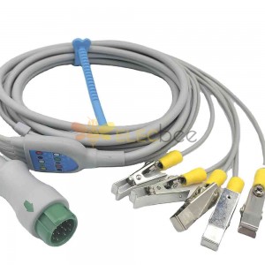 Accessori medici Clip per cavo ECG compatibile con connessione diretta a 12 pin per uso veterinario